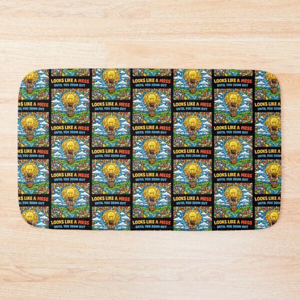 Item preview, Looks Like A Mess Until You Zoom Out Mosaic Lightbulb Design designed and sold by TeeTimeTreasure.