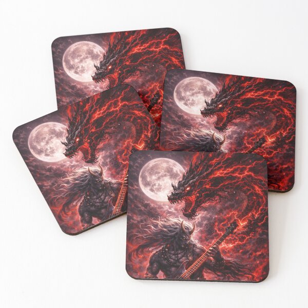 Item preview, Neo edo rock-Storm Summoner – Thunder Oni Awakens the Crimson Dragon designed and sold by EDO NOIR SOCIETY.