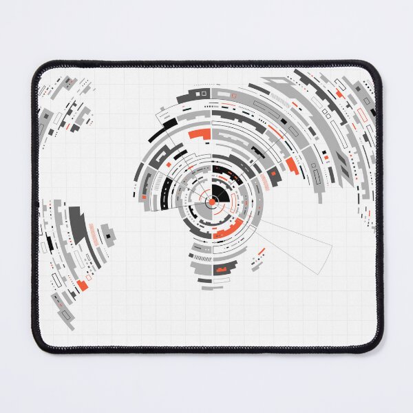 Item preview, shape of world map combined with futuristic circle pattern, concept of communication world or big data or digital transformation designed and sold by NiamLab.
