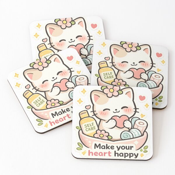 Item preview, Gentle Cat Reminder to Take Care of Yourself designed and sold by Color Reverie.