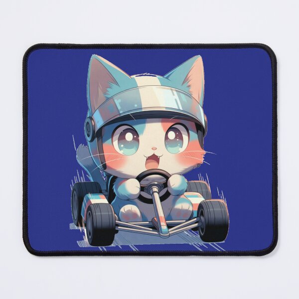 Item preview, Cat in racing mode, cute gift for a car lover designed and sold by UrbanView.