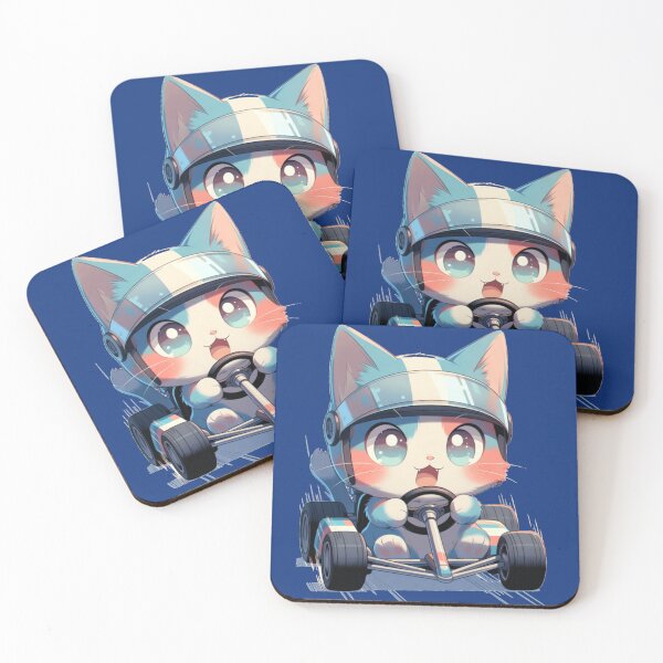 Item preview, Cat in racing mode, cute gift for a car lover  designed and sold by UrbanView.