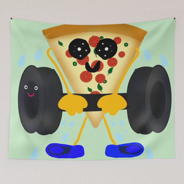 Item preview, Funny Workout Pizza | Working On My Crust designed and sold by HopeAndHustle.