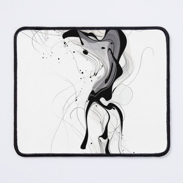 Item preview, Monochrome Abstract Flow Art designed and sold by Theerapong Masanong.