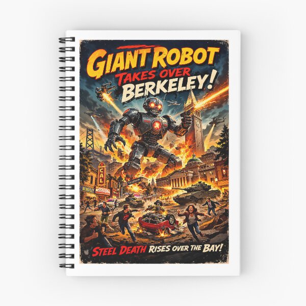 Item preview, Giant Robot takes over the City of Berkeley, Ca! designed and sold by PIXEL POP DESIGNS - Beyond the Norm!.