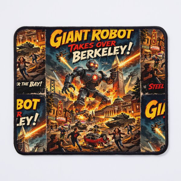 Item preview, Giant Robot takes over the City of Berkeley, Ca! designed and sold by PIXEL POP DESIGNS - Beyond the Norm!.