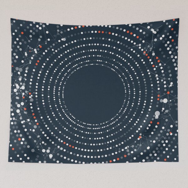 Item preview, concept of digital transformation or big data, graphic of dotted circle with futuristic element designed and sold by NiamLab.