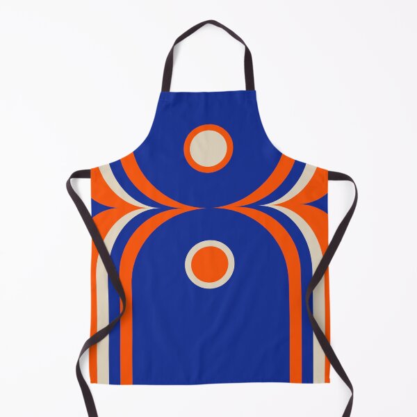 Item preview, Mod Curves Retro Abstract in Bright Blue and Orange designed and sold by kierkegaard.