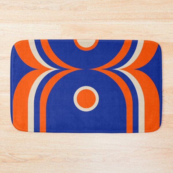Item preview, Mod Curves Retro Abstract in Bright Blue and Orange designed and sold by kierkegaard.