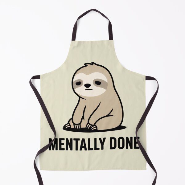 Item preview, Burnt Out Sloth Sticker  Running on Empty Meme  | Funny  Animal Mental Health designed and sold by ZyxDes.
