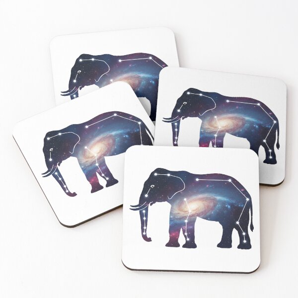 Item preview, Cosmic Elephant – Galaxy Animal Art designed and sold by furrydrool.