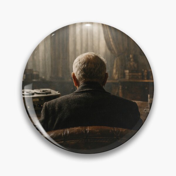 Item preview, Victorian Study with Elderly Man Recording Dark Literary Gothic Interior Wall Art designed and sold by Element Horizon Studio.