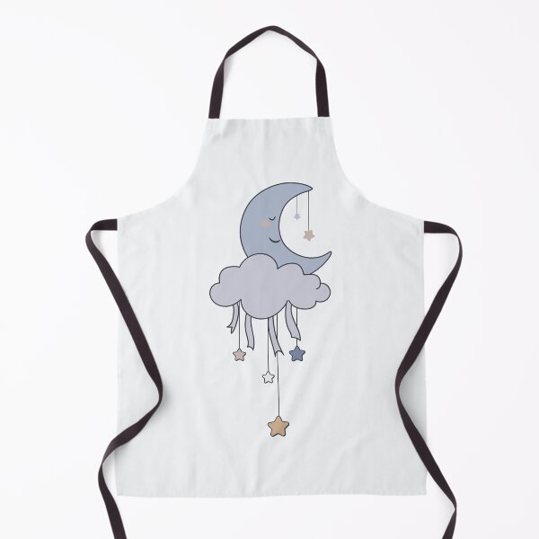 Item preview, Sleeping Moon and Stars Nursery Cloud Mobile designed and sold by risingrocket.