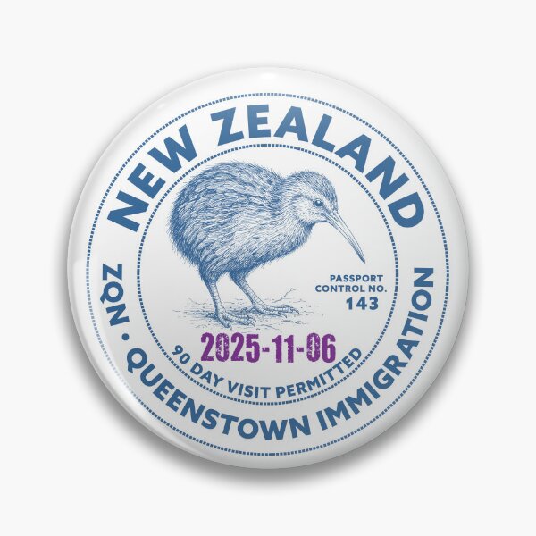Item preview, Passport Stamp - Queenstown, New Zealand designed and sold by travelwitheric.