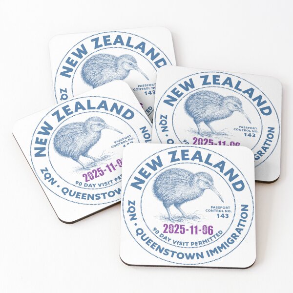 Item preview, Passport Stamp - Queenstown, New Zealand designed and sold by travelwitheric.