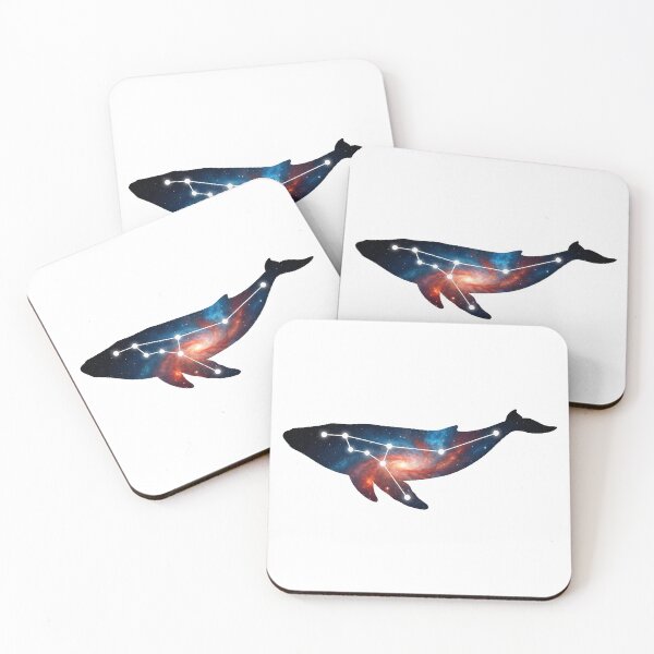 Item preview, Cosmic Whale – Galaxy Spirit Animal Art designed and sold by furrydrool.