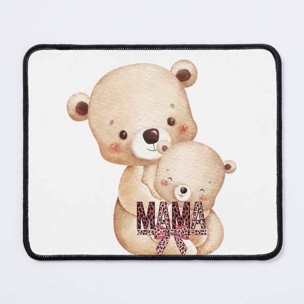 Item preview, Mama Tidy Bear Hugging Baby – Cute Animal Family Design” designed and sold by LilLunabySandra.
