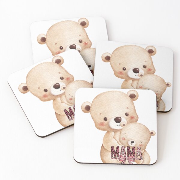Item preview, Mama Tidy Bear Hugging Baby – Cute Animal Family Design” designed and sold by LilLunabySandra.
