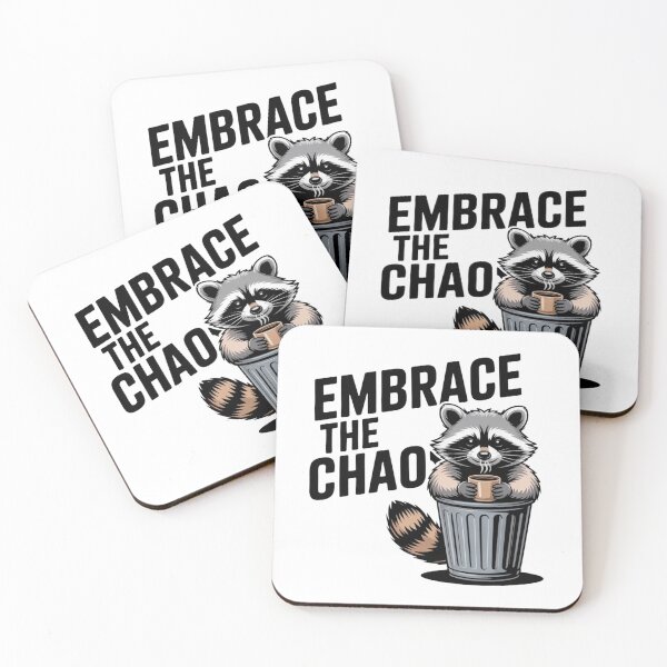 Item preview, Embrace The Chaos - Funny Raccoon Trash Panda Meme designed and sold by Mr-wow.