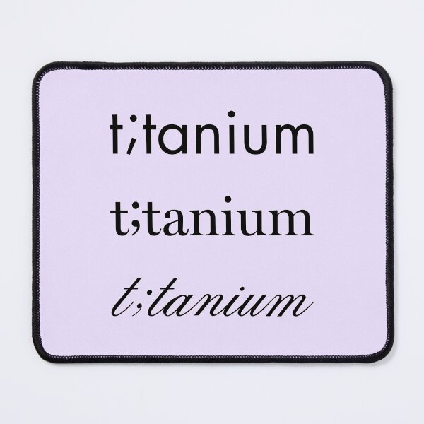 Item preview, t;tanium (black text) titanium semicolon sticker sheet designed and sold by mimsythe1st.