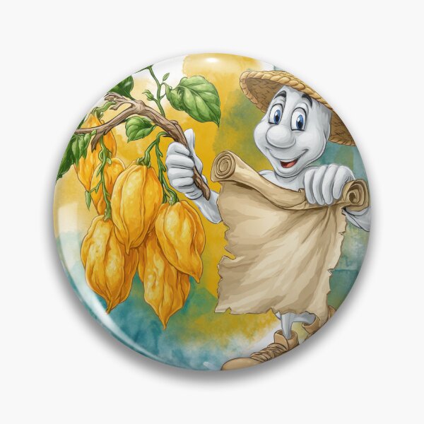 Item preview, Cute Cocoa Farmer Mascot – Tropical Cacao Pod Cartoon Kitchen Wall Art designed and sold by ChenEngEng.