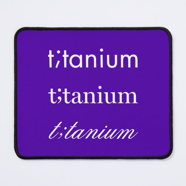 Item preview, t;tanium (white text) titanium semicolon sticker sheet designed and sold by mimsythe1st.