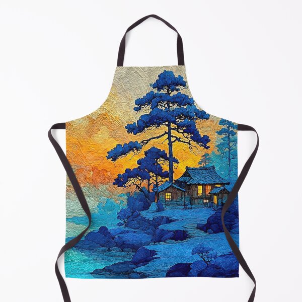 Item preview, Golden Dusk Over Blue Pine Sanctuary designed and sold by IRRI_3212.