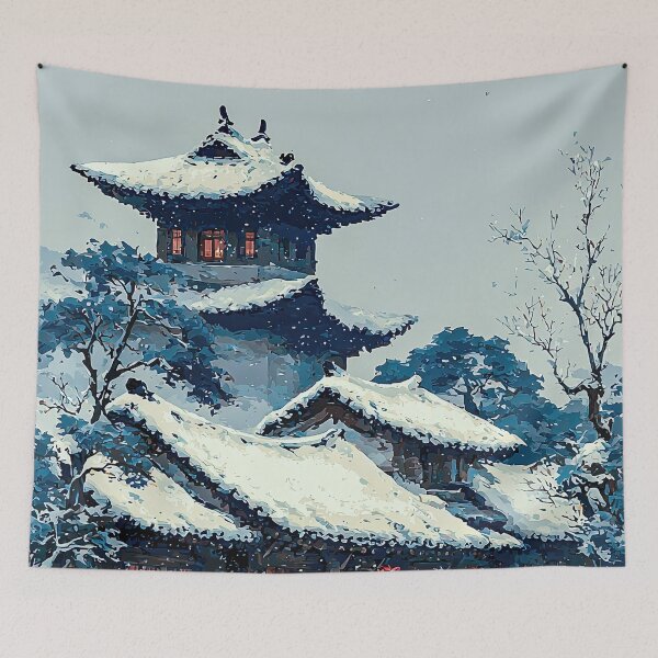 Item preview, Silent Vigil of the Snow-Covered Temple designed and sold by IRRI_3212.