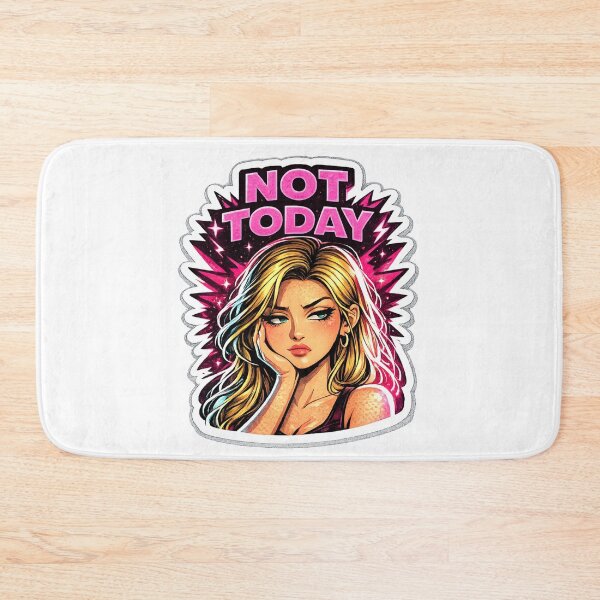 Item preview, Not Today Glam Portrait Sticker designed and sold by lorand-designs.