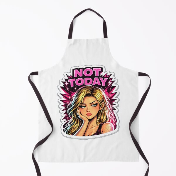 Item preview, Not Today Glam Portrait Sticker designed and sold by lorand-designs.