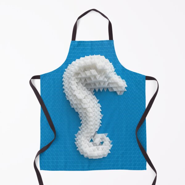 Item preview, Abstract seahorse made of prisms against a blue background designed and sold by lathspell.