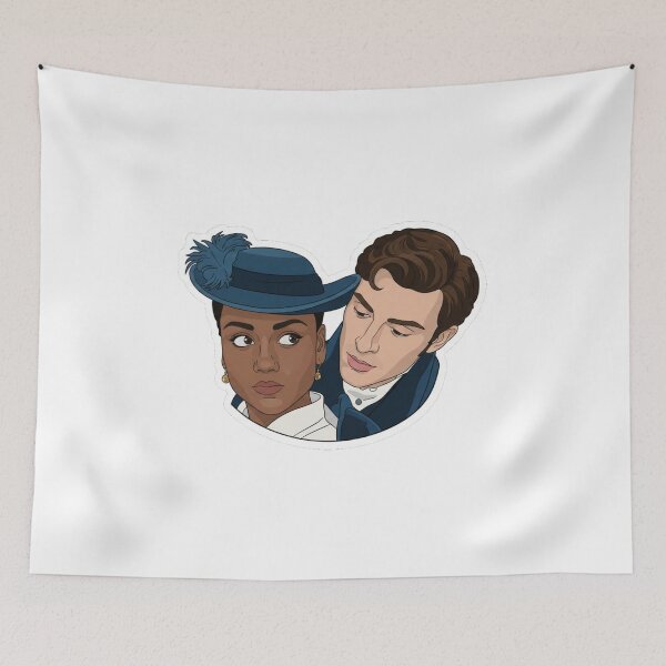 Item preview, Anthony & Kate Bridgerton Fan Art | Regency Enemies to Lovers Romance Sticker designed and sold by Fandom Universe.