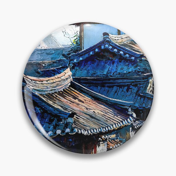 Item preview, Silent Rhythms of Layered Village Roofs designed and sold by IRRI_3212.