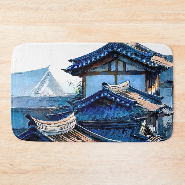 Item preview, Silent Rhythms of Layered Village Roofs designed and sold by IRRI_3212.