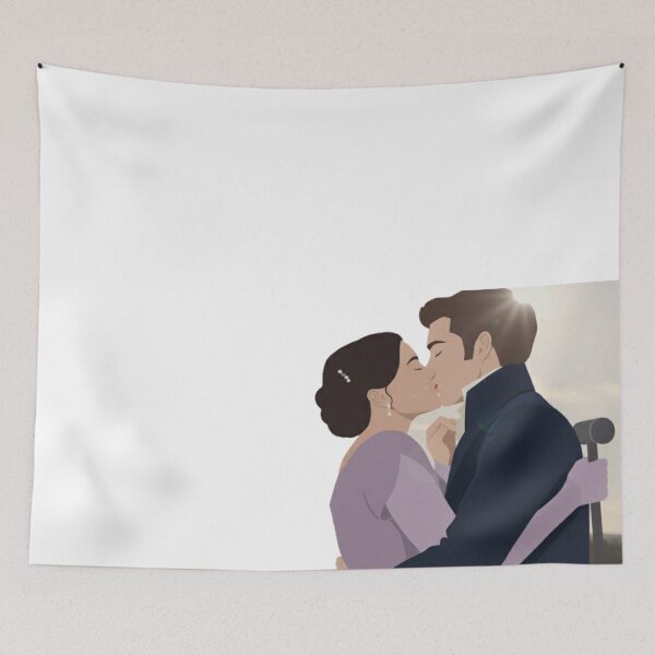Item preview, Anthony & Kate Bridgerton Fan Art | Regency Enemies to Lovers Romance Sticker designed and sold by Fandom Universe.