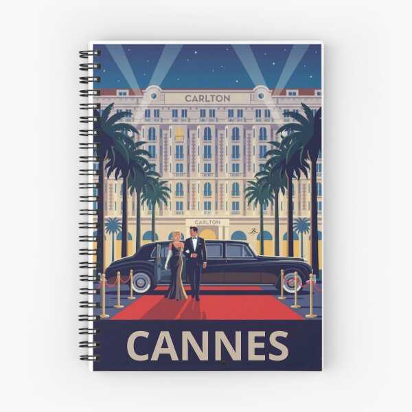 Item preview, Cannes – Carlton Hotel Neo-Retro Illustration designed and sold by jlg-creative.