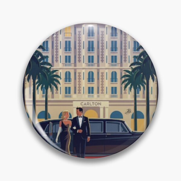 Item preview, Cannes – Carlton Hotel Neo-Retro Illustration designed and sold by jlg-creative.