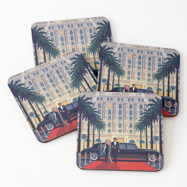 Item preview, Cannes – Carlton Hotel Neo-Retro Illustration designed and sold by jlg-creative.