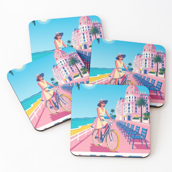 Item preview, Nice – Promenade des Anglais Neo-Retro Illustration designed and sold by jlg-creative.