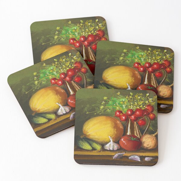 Item preview, Timeless Harvest: A Still Life in Oil  designed and sold by QamarART Paintings.