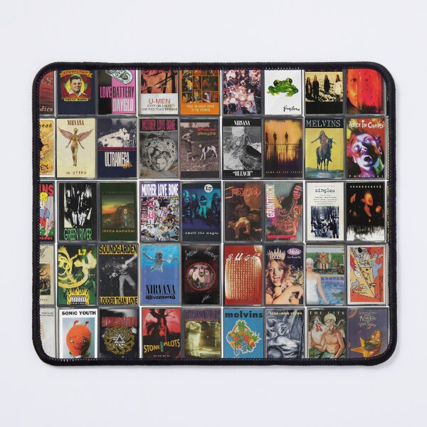Item preview, Greatest Grunge Music - Vintage Cassette Album Cover Art designed and sold by Mr Mustard Prints.
