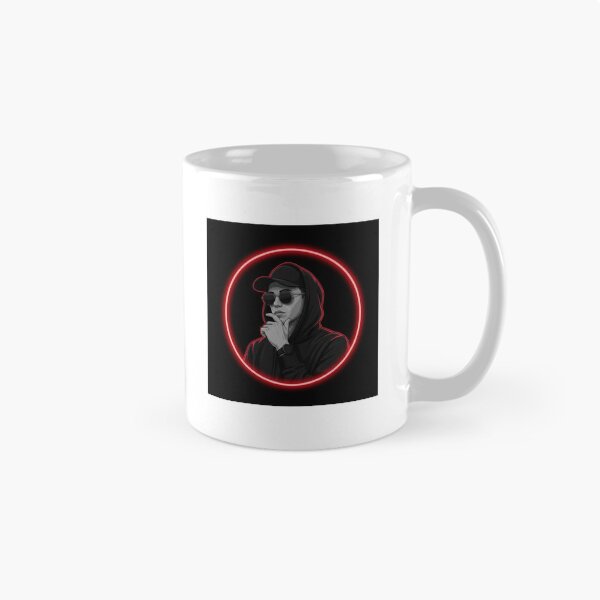 Item preview, Neon Red Circle Hooded Character – Cool Dark Aesthetic Illustration designed and sold by TrendTonic1.