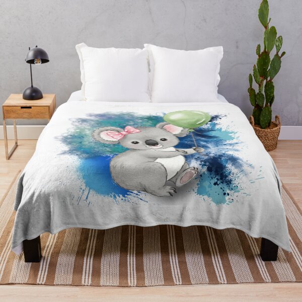 Item preview, Cute Baby Koala with Balloon – Adorable Nursery Animal Wall Art for Girls Room designed and sold by ChenEngEng.