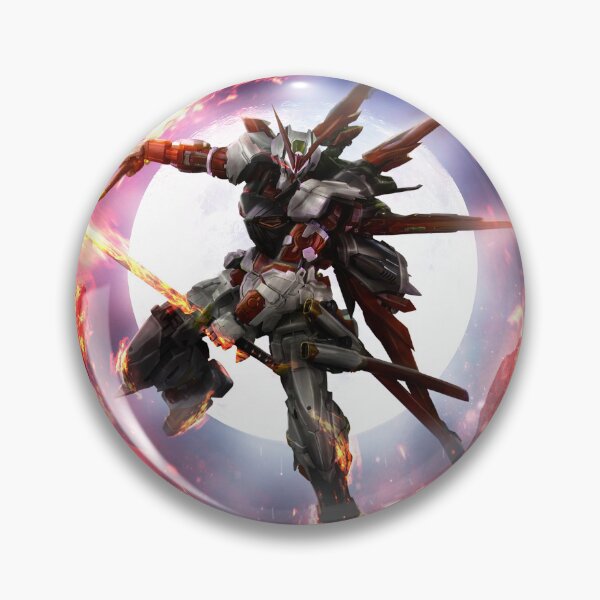 Item preview, full colour sengoku Astray Red Frame on fire japan temple designed and sold by sabartgunpla.