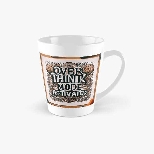 Item preview, Overthink Mode Brain Vine Typography designed and sold by Artist Bishhnu Banerji.