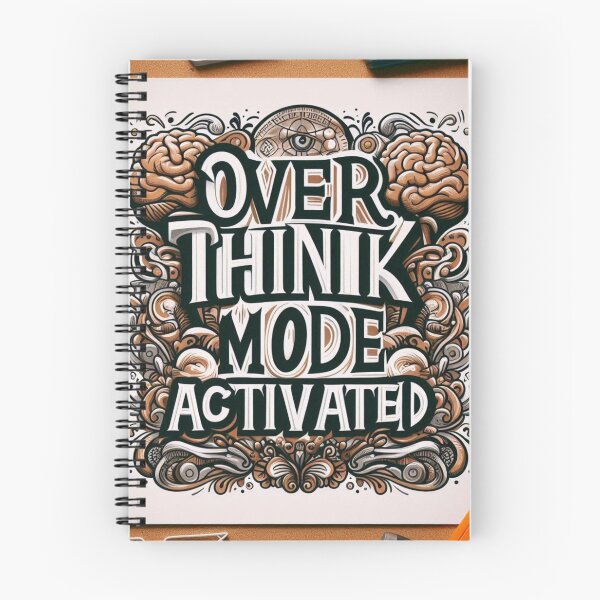 Item preview, Overthink Mode Brain Vine Typography designed and sold by Artist Bishhnu Banerji.
