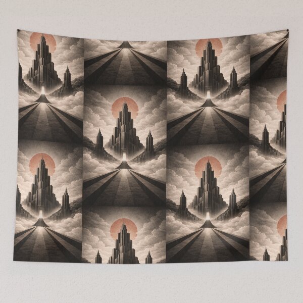 Item preview, Eternal Ascension Brutalist Sun Temple designed and sold by Atlas Poster Co..
