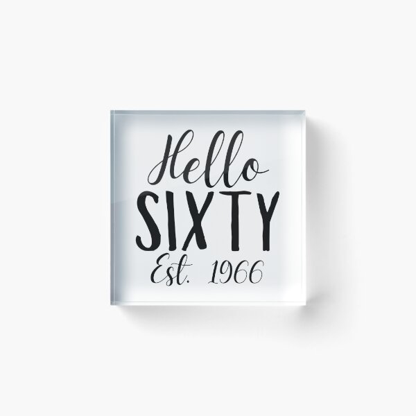 Item preview, Hello Sixty 1966 | 60th Birthday designed and sold by highflycrafts.