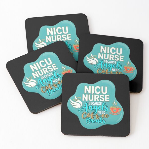 Item preview, Nicu nurse because angels need coffee breaks | NICU Nurse designed and sold by SocialStaticz.