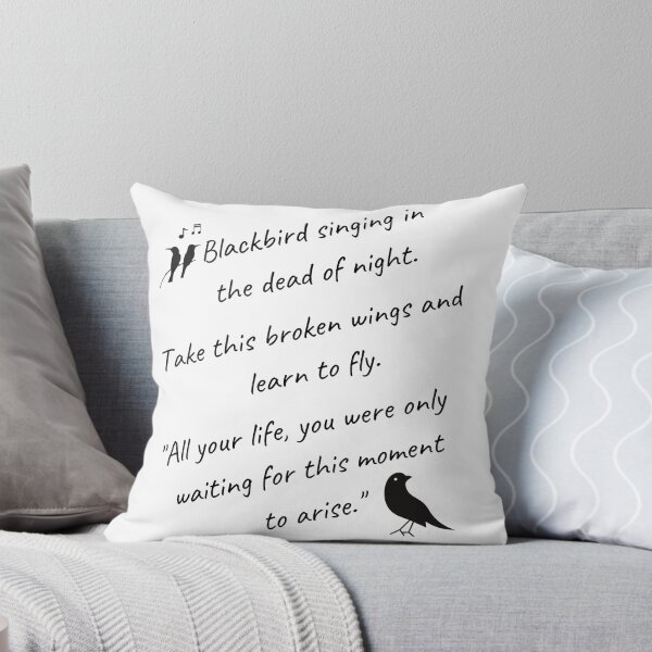 Item preview, Blackbird Singing In The Dead Of Night, Blackbird Beatles, Beatles Lyrics Hippie, Music Lovers Gift designed and sold by sirina2796.